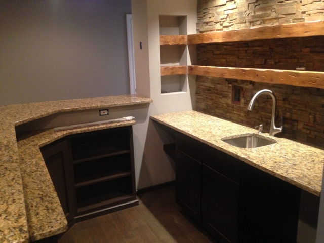 Basement Remodel Bar Doylestown